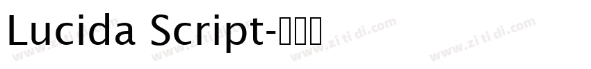 Lucida Script字体转换